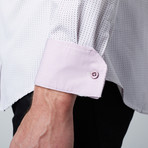 Microcircles Button-Up Shirt // Lavender (M)