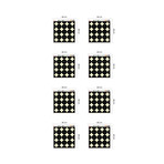 Crosses Pattern // Set of 6