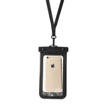 Waterproof Smartphone Case // Black (White)