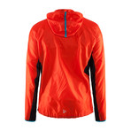 Focus Zip-Up Windbreaker // Red + Blue (XS)