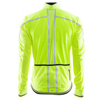 Glow Zip-Up Track Jacket // Neon Yellow + Silver (XS)