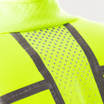 Glow Zip-Up Track Jacket // Neon Yellow + Silver (XS)