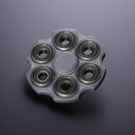 Revolver Fidget Spinner (Silver)