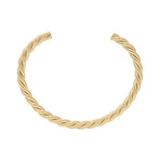 Rope Textured Cuff // Gold