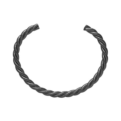 Rope Textured Cuff // Matte Black