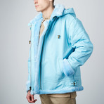 B3 Bomber + Detachable Hood // Blue (S)
