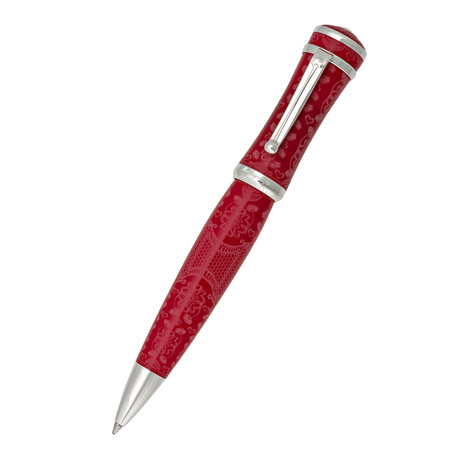 Montegrappa Sophia Loren Ball Point Pen (Red + Silver)