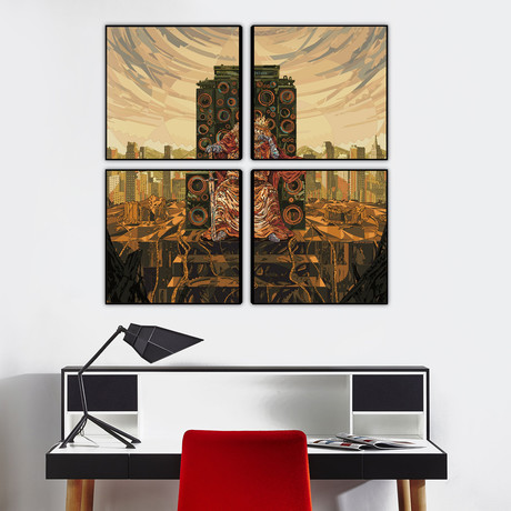 King Deluxe // Quadtych