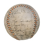 1934 Team Signed Yankee Ball // Babe Ruth + Lou Gehrig