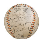 1934 Team Signed Yankee Ball // Babe Ruth + Lou Gehrig