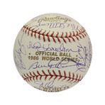 1986 New York Mets Team Signed Baseball