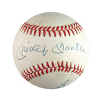 Mickey Mantle + Willie Mays + Duke Snider + Joe DiMaggio Signed Baseball