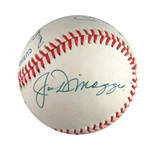 Mickey Mantle + Willie Mays + Duke Snider + Joe DiMaggio Signed Baseball