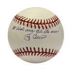 Yogi Berra Signed // It Ain't Over 'til It's Over // Inscribed Baseball