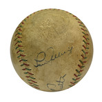 Babe Ruth + Lou Gehrig Signed Baseball