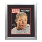 Mickey Mantle Signed Life Magazine Display