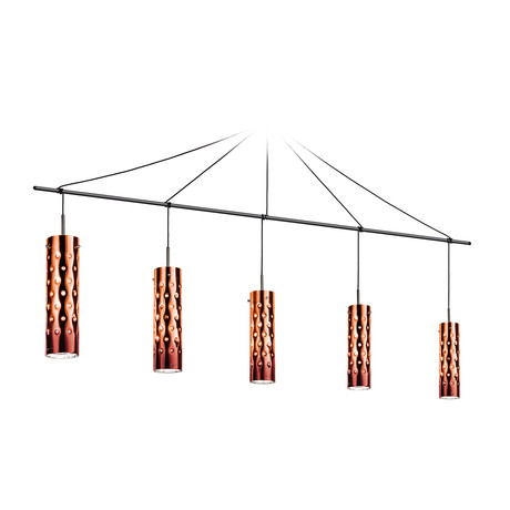 Dimple Suspension Lamp // Penta (Emerald)