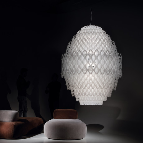 Charlotte Suspension Lamp // White