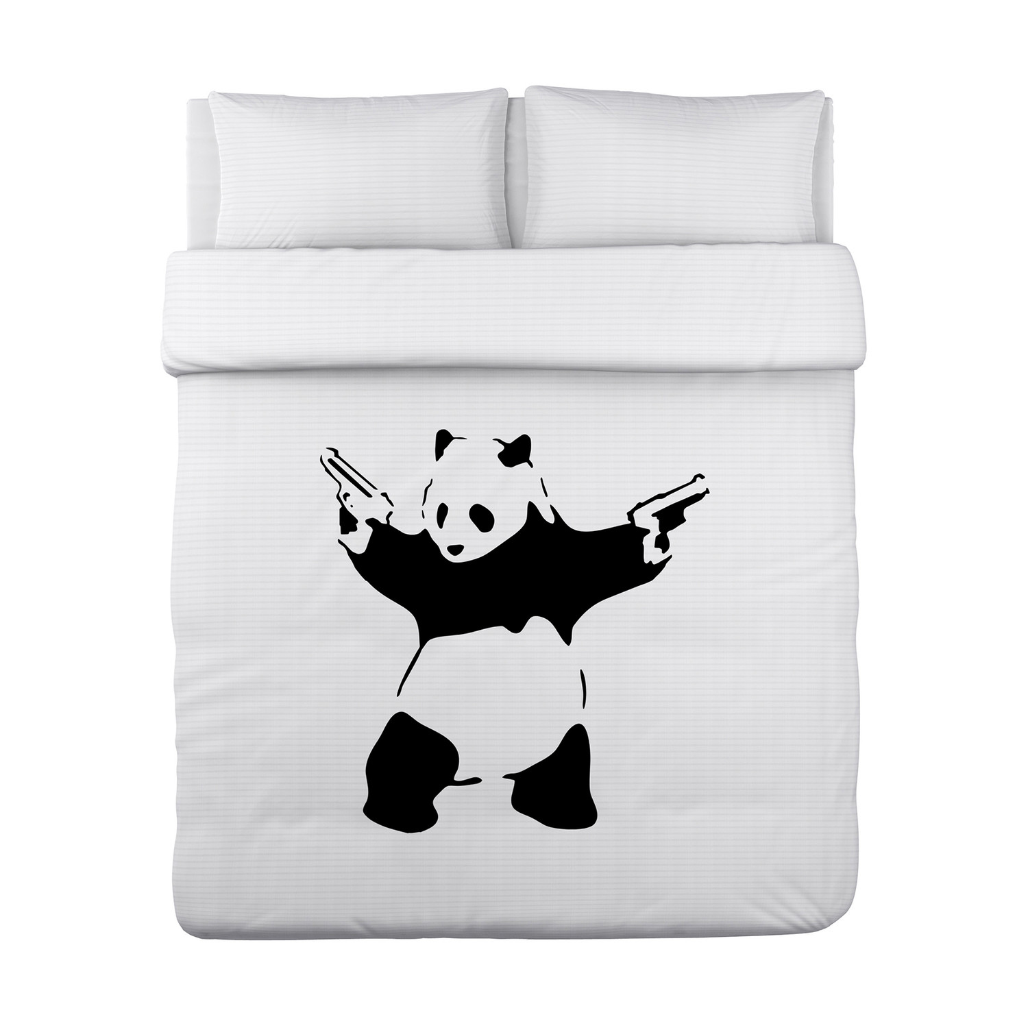 Panda Lightweight Duvet Cover King Banksy Pillows Bedding