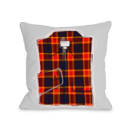 Plaid Shirt // Pillow (16"L x 16"W)