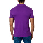 Short-Sleeve Polo // Purple (L)