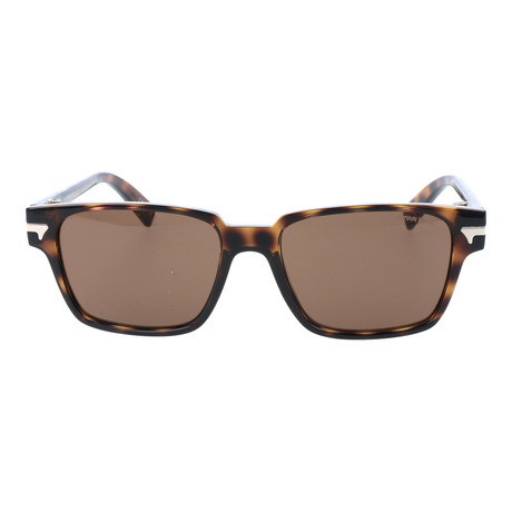 Thick Rim Sharp Rectangular // Havana