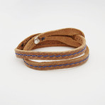 Don Collection // Tan + Blue Stitches (Size 8)