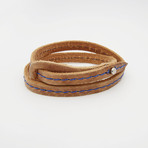 Don Collection // Tan + Blue Stitches (Size 8)