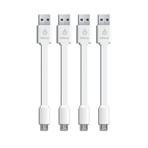 CableLinx Charge Cable // MicroUSB // Set of 4 (Black)