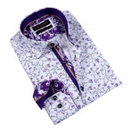 Sprigs Button-Up Shirt // Purple (XL)
