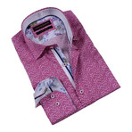 Pollock Cuff Button-Up Shirt // Fuchsia (2XL)