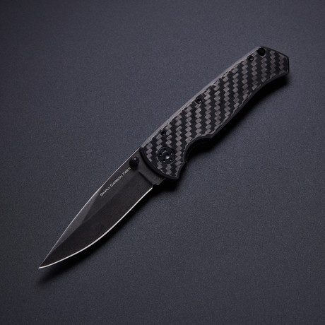Carbon Fiber Pocket Knife // Steel Blade