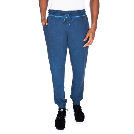 Dirty Washed Modal French Terry Jogger // Navy (S)
