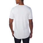 Super Soft Relaxed Neck Short-Sleeve Lounge Tee // White (M)