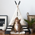 Pet Teepee // Black (24"L x 24"W x 32"H)