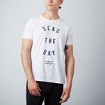 Seas The Day T-Shirt // Navy (L)