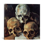 Pyramid Of Skulls, 1898-1900 // Paul Cezanne (12"W x 12"H x 0.75"D)