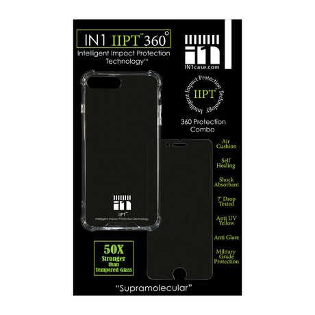 IN1 IIPT 360° Protection Combo (Case + Screen Protector) (iPhone 7 Clear)