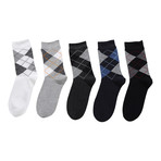 Argyle Sock // Assorted // Boxed Set Of 5