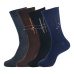 Deco Intersect Sock // Assorted // Set Of 4