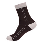 Dotted Color Block Sock // Assorted // Boxed Set Of 5