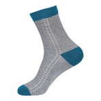 Dotted Color Block Sock // Assorted // Boxed Set Of 5