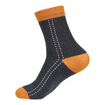 Dotted Color Block Sock // Assorted // Boxed Set Of 5