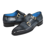 Cap-Toe Double Monkstraps // Navy (Euro: 39)