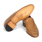 Men's Perforated Leather Loafers // Beige (Euro: 42)