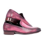 Men's Perforated Leather Loafers // Purple (Euro: 41)