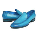 Men's Perforated Leather Loafers // Turquoise (Euro: 41)