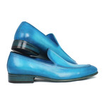 Men's Perforated Leather Loafers // Turquoise (Euro: 45)