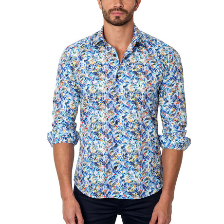 Paradise Unknown Button-Up Shirt // Blue (S)