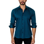 Long-Sleeve Button-Up // Dark Teal (L)